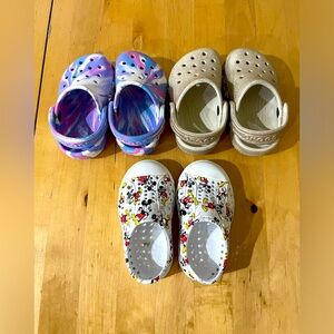 Toddler sz C4, Crocs and Native shoes